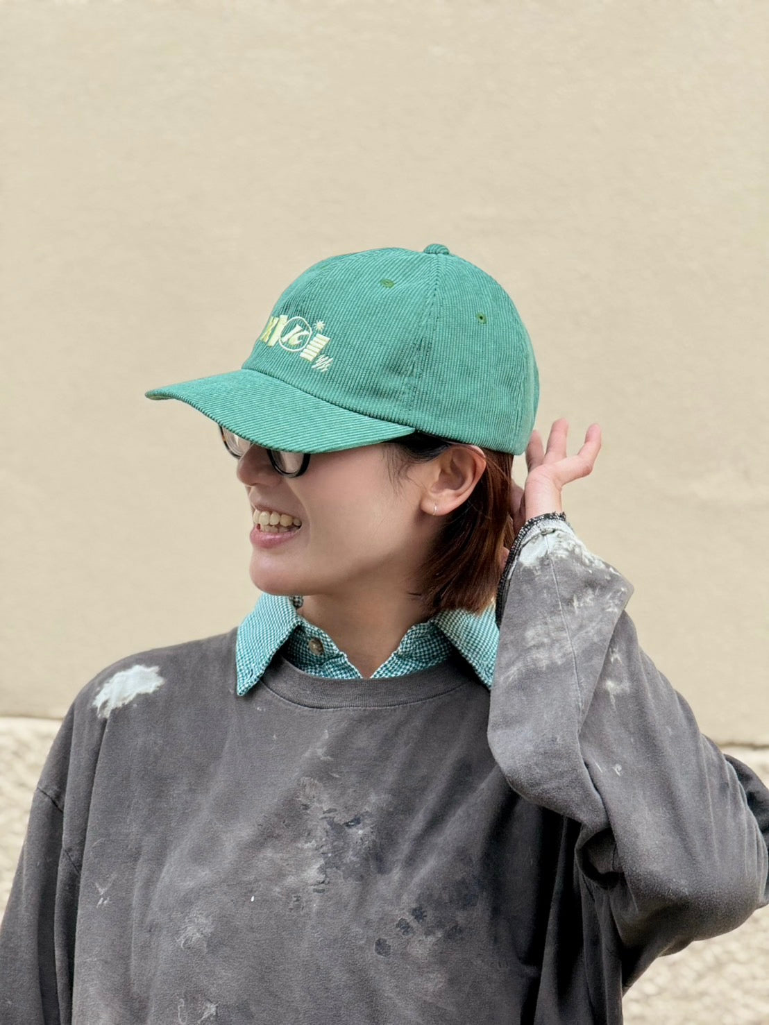 KIKI Corduroy Cap (Green)