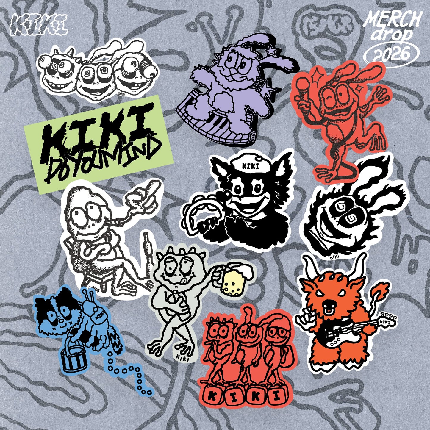 KIKI Sticker Set 2026 (11 pcs)