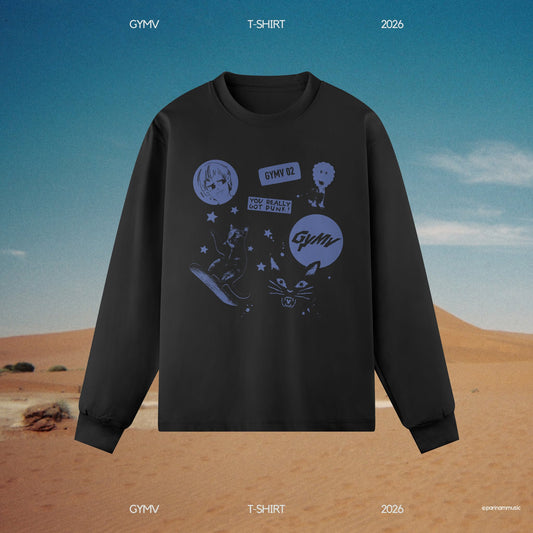 GYMV Long Sleeve T-Shirt (2026) – Black