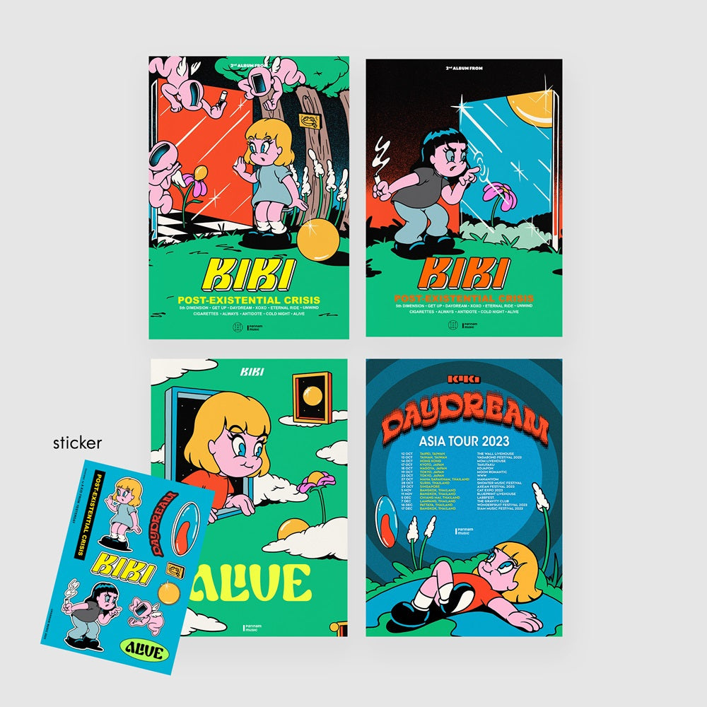 KIKI Posters+Sticker Set (SET#2)
